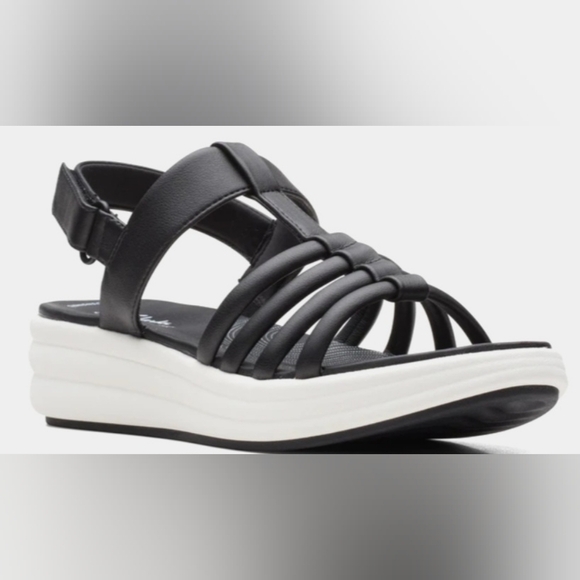 Clarks Cloud Steppers Drift Ease Wedge Sandals. Ladies Size 7 - Picture 1 of 12